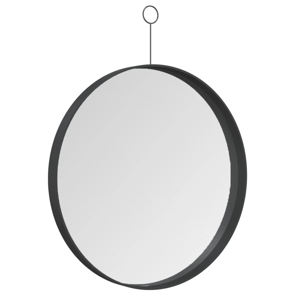 Riippuva peili koukulla 40 cm musta  Tyylitukku.fi