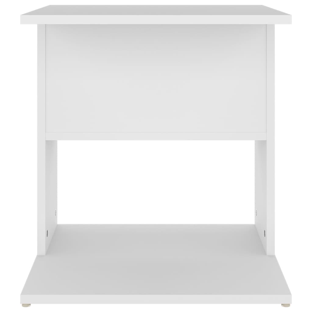 Sivupöytä valkoinen 45x45x48 cm lastulevy  Tyylitukku.fi