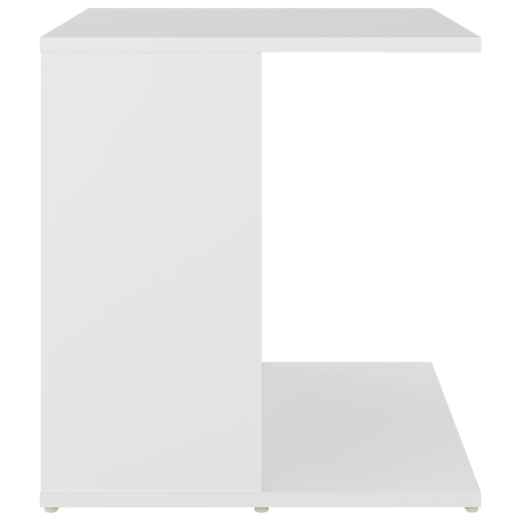 Sivupöytä valkoinen 45x45x48 cm lastulevy  Tyylitukku.fi