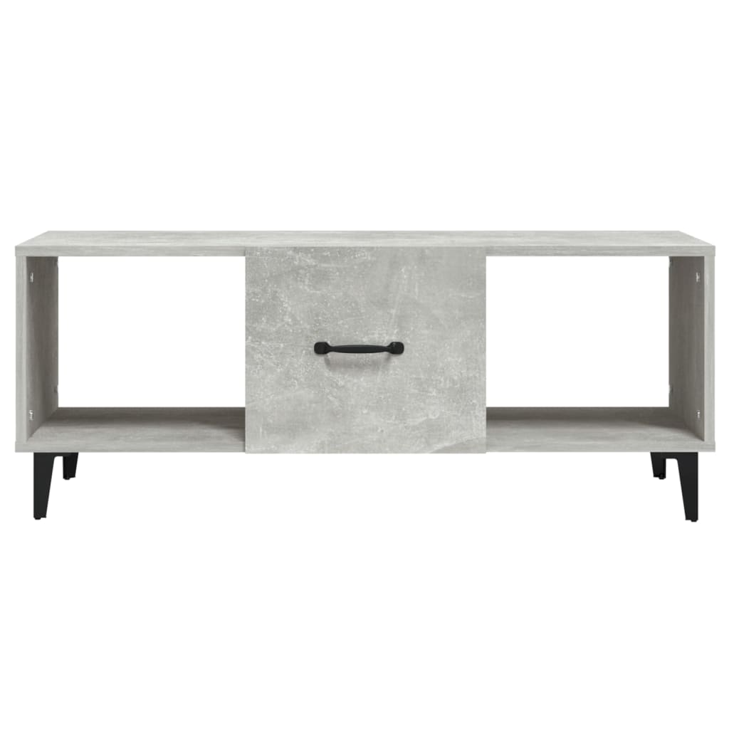 Sohvapöytä betoninharmaa 102x50x40 cm tekninen puu  Tyylitukku.fi