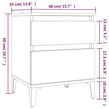 Yöpöytä musta 40x35x50 cm  Tyylitukku.fi
